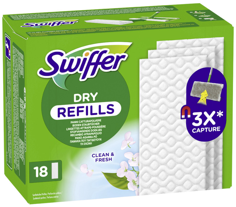 Swiffer Recharge de lingettes sèches, 36 pièces