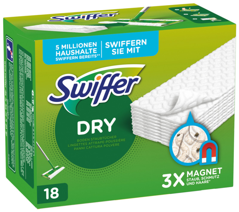 Panni catturapolvere Swiffer Dry, Mega Pack da 80 panni