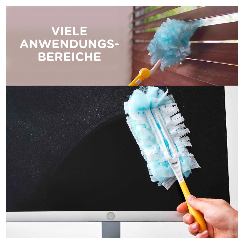 Swiffer kit de démarrage aimant à poussière, manche + 3 plumeaux