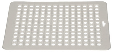 ok Tapis d'évier, angulaire, (L)315 x (P)265 mm, blanc