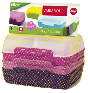 EMSA lunchbox Variabolo clipbox Set filles, 4 pièces, couleur