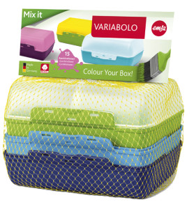 EMSA lunchbox Variabolo clipbox Set filles, 4 pièces, couleur