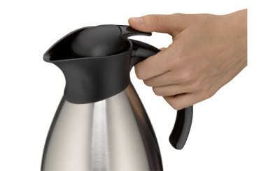 alfi thermos BONO TOPTHERM, 1,0 litre, argent/noir, corps