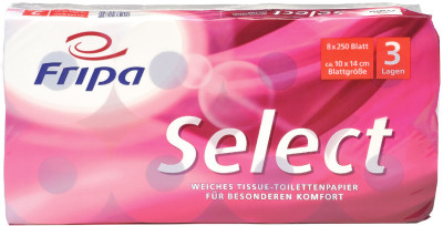 Fripa Papier hygiénique Select, 4 couches, extra blanc