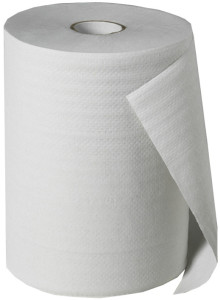 Fripa Rouleau d'essuie-mains, 1 couche, extra blanc, 137 m