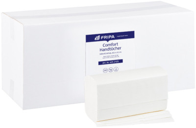 Fripa Essuie-mains COMFORT, 235 x 240 mm, pli-Z, extra blanc