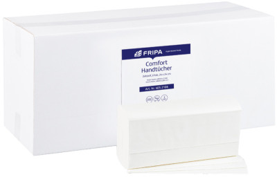 Fripa Essuie-mains COMFORT, 235 x 240 mm, pli-Z, extra blanc