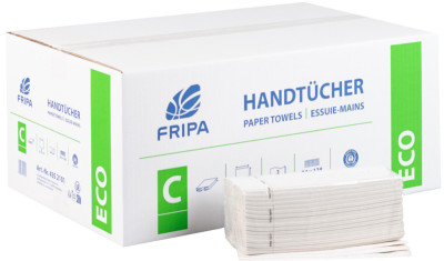 Fripa Essuie-mains ECO, 250 x 330 mm, pli-C, blanc