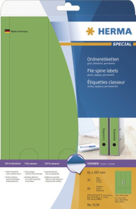 HERMA étiquettes de classement SPECIAL, 61 x 297 mm, vert