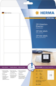 HERMA Etiquettes pour disquettes-ZIP SPECIAL, 59 x 50 mm,