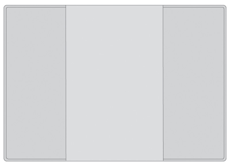 HERMA Etui de poche, PP, double, 0,14 mm, Format:110 x 157mm