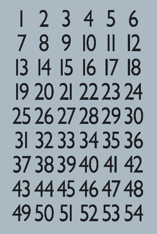 Stickers de chiffres 0 à 9 (HERMA)