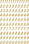 HERMA stickers chiffres 0-9, film transparent,