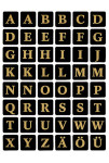 HERMA stickers alphabetique A-Z, film marqué, noir/or HERMA stickers alphabetique A-Z, film marqué, noir/or