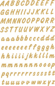 HERMA stickers alphabétique A-Z, or, film résistant aux