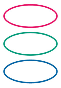 HERMA étiquettes pour livres, forme ovale, rouge / vert /