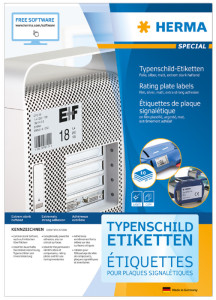 HERMA Etiquettes de plaque signalétique SPECIAL, 25,4 x 10mm
