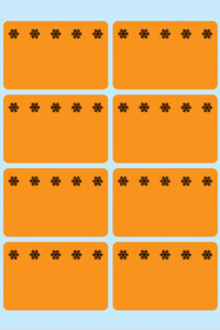 HERMA étiquettes pour surgelés, 26 x 40 mm, orange fluo