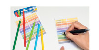 HERMA  étiquettes pour crayons HOME, 40 x 46 mm, couleurs HERMA  étiquettes pour crayons HOME, 40 x 46 mm, couleurs