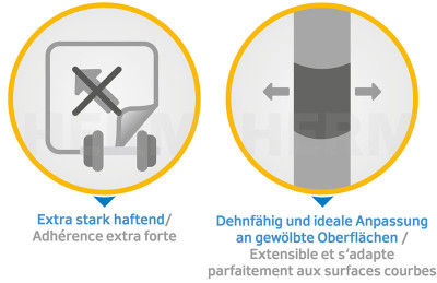 HERMA Etiquettes en film adhésif Outdoor SPECIAL, blanc mat