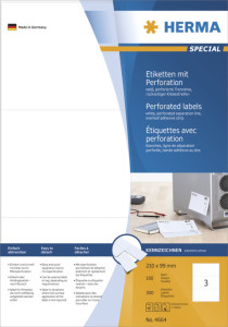 HERMA Étiquettes universelles SPECIAL, perforé
