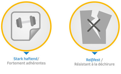 le signal HERMA étiquettes spéciales, diamètre: 85 mm, jaune
