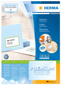 HERMA Étiquettes universelles PREMIUM, 99,1 x 139 mm, blanc