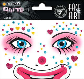 face HERMA Art Autocollants Visage « Amour »