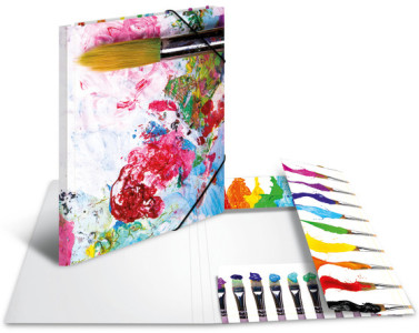 Classeur d'angle HERMA « Couleurs », carton, A4