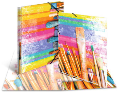 Classeur d'angle HERMA « Couleurs », carton, A4