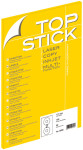 TOP STICK étiquettes CD/DVD, diamètre: 117 mm, blanc