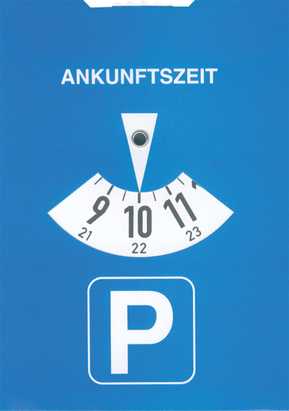 RNK Verlag Disque de stationnement, en carton, couleur: bleu