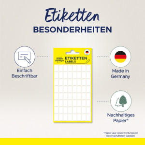 AVERY Zweckform étiquettes multi-usages, 76 x 39mm, blanches