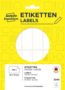AVERY Zweckform étiquettes multi-usages, 20 x 8 mm, blanche,
