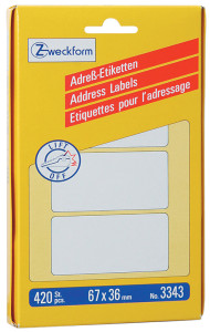 AVERY Zweckform étiquettes pr l'adressage, 95 x 48 mm, plié