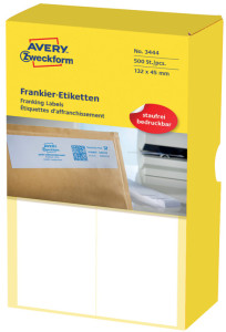 AVERY Zweckform étiquettes à affranchir,doubles, 163 x 43 mm