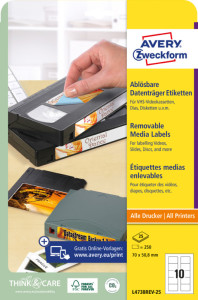 AVERY Zweckform étiquettes Stick+Lift pour disquettes 3,5