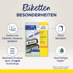 AVERY Zweckform étiquettes pour dos de classeurs surpendus, AVERY Zweckform étiquettes pour dos de classeurs surpendus,