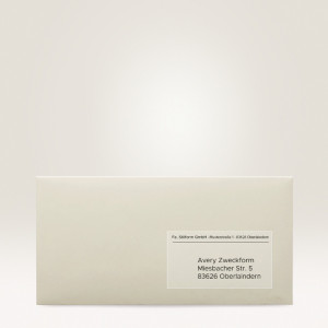 AVERY Zweckform Etiquettes adresse transparentes