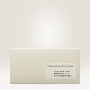 Avery étiquettes d'adresse transparente, 99,1 x 33,9mm