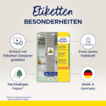 AVERY Zweckform étiquettes papier ultra-adhésives, blanc AVERY Zweckform étiquettes papier ultra-adhésives, blanc