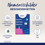 AVERY Badges à pince, 90 x 60 mm AVERY Badges à pince, 90 x 60 mm