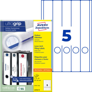 AVERY Zweckform étiquettes pour dos de classeur, 38 x 297 mm