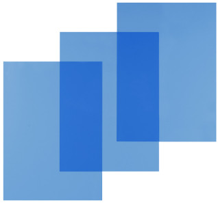 pavo plats de couverture, A4, PVC, bleu transparent, 0,20 mm