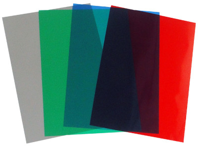pavo plats de couverture, A4, PVC, bleu transparent, 0,20 mm