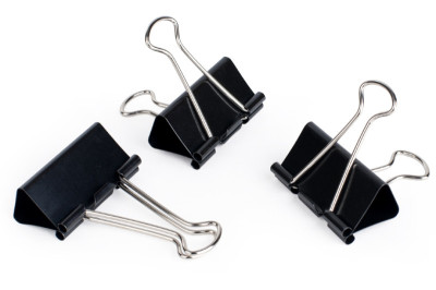 pavo pince double clip, (L)32 mm, écartement 13 mm, noir,
