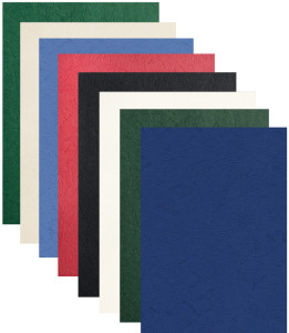 pavo Plats de couverture, grain cuir, A4, blanc