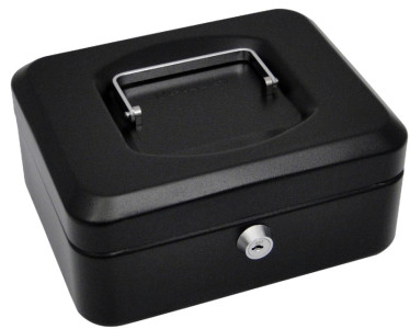 pavo Caisse à monnaie, noir, (L)250 x (P)180 x (H)90 mm