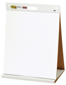 Post-it Meeting Chart Super Sticky, avec support, blanc