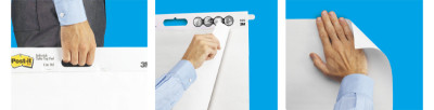 3M Post-it Meeting-Charts Wall Pad, 60,9 x 50,8 cm, blanc